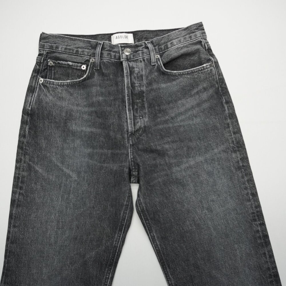 AGOLDE Fran Low Slung Easy Straight Cuffed Jeans in Ditch Size 26 - Picture 6 of 13